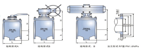 DYQ340F上装式偏心半球阀图纸